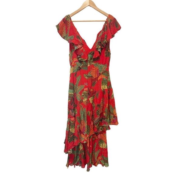 Farm Rio Red Forest Birds without Belt size M - Picture 12 of 13